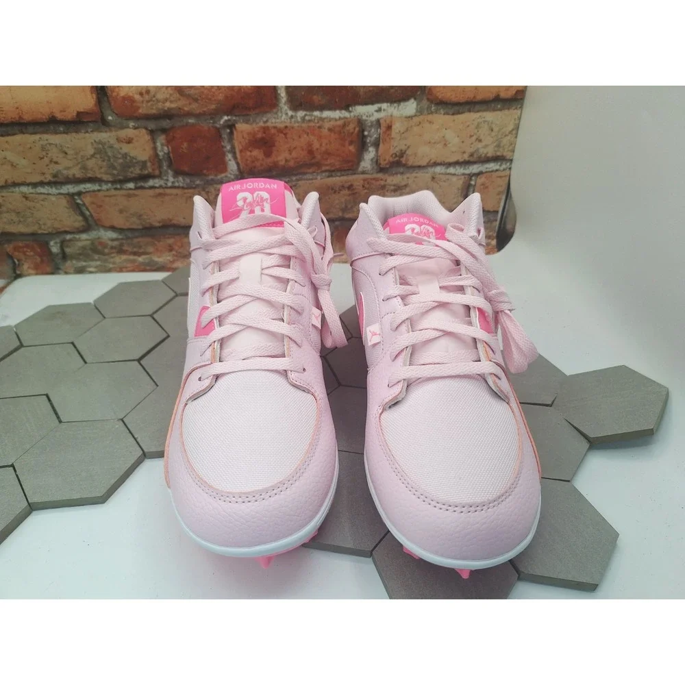 Jordan Stadium 90 Low TD Football Cleats Pink Foam Men Sz 12 Retro 1 I V 5 Nike